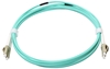 Picture of LC/UPC-LC/UPC MultiMode MM OM3 50/125, Duplex,LSZH Aqua, 0.5m