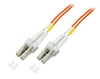 Picture of LC/UPC-LC/UPC savienotājkabelis MultiMode OM2 50/125, Duplex, LSZH Orange, 1m