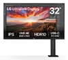 Picture of LCD Monitor|LG|31.5"|Panel IPS|3840x2160|16:9|60Hz|5 ms|Speakers|Swivel|Pivot|Height adjustable|Tilt|Colour Black|32UN880K-B