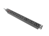 Изображение Listwa zasilająca rack PDU 19 cali 1U 16A 2M 4X C19 6X IEC C13 C20 czarna