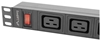 Изображение Listwa zasilająca rack PDU 19 cali 1U 16A 2M 4X C19 6X IEC C13 C20 czarna
