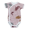 Изображение Lodger Romper Empire Fish kokvilnas bodijs ar īsām piedurknēm, Nocture, 68 cm