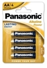 Изображение LR6/AA baterijas Panasonic Power Alkaline MN1500/E91 iepakojuma 4 gb.