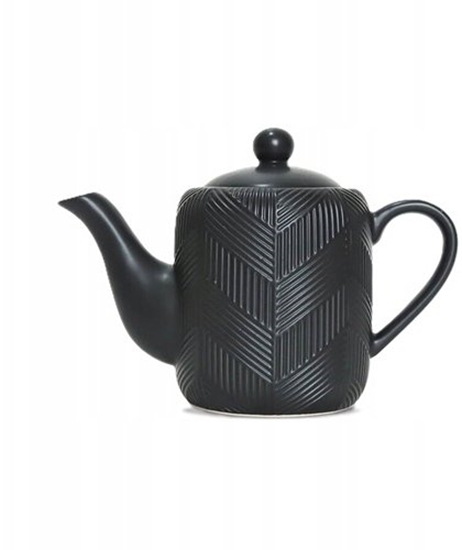 Picture of Maestro Ceramiczny zaparzacz do kawy i herbaty 900ml czajniczek Geometry Black MAESTRO MR-20003-08