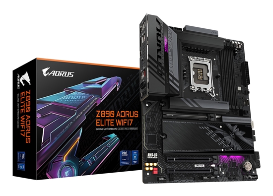 Picture of Mainboard|GIGABYTE|Z890 A ELITE WIFI7 1.1|Intel Z890|LGA 1851 (Socket V1)|ATX|RAM DDR5-SDRAM|4xSlots|Wi-Fi Yes|Bluetooth Yes|4xNumber of M.2 (M) slots|Z890AELITEWIFI71.1