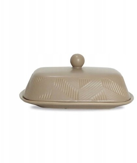 Picture of Maselniczka Maestro Maselniczka ceramiczna maselnica pojemnik na maso Geometry Beige MAESTRO MR-20004-45