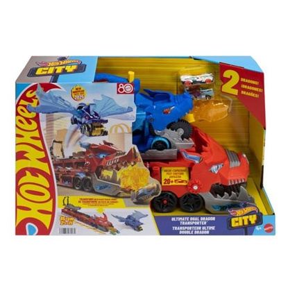 Attēls no Mattel - Hot Wheels City Ultimate Dual Dragon Transporter JBM72