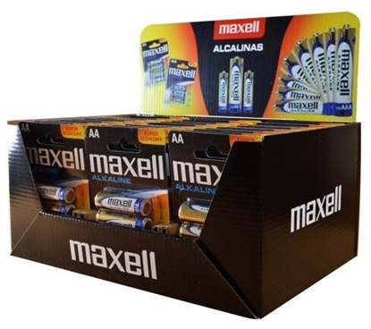 Picture of Maxell Maxell Alkaline Lr6 Aa 4pk Display 30 op. blistrów/120szt baterii