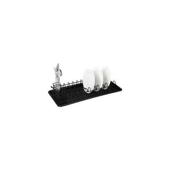 Изображение Metal black wire dish dryer,coated with anti-slip silicone Kinghoff KH 1479