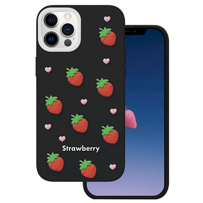 Attēls no Mocco Strawberry Back Case for Apple iPhone 12 / 12 Pro