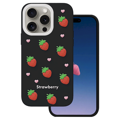Attēls no Mocco Strawberry Back Case for Apple iPhone 14 Pro / 15 Pro