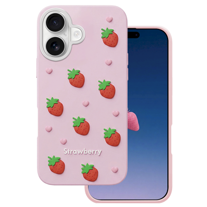 Attēls no Mocco Strawberry Back Case for Apple iPhone 16 / 17