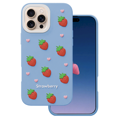 Attēls no Mocco Strawberry Back Case for Apple iPhone 16 Pro