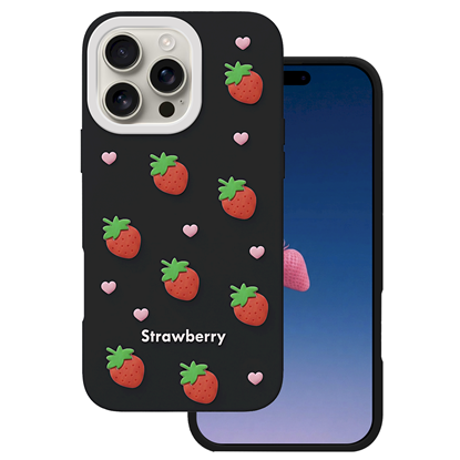 Attēls no Mocco Strawberry Back Case for Apple iPhone 16 Pro Max