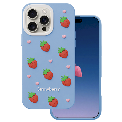 Attēls no Mocco Strawberry Back Case for Apple iPhone 16 Pro Max