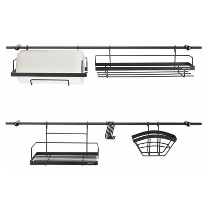 Picture of Mounted kitchen rack set - 16-element kitchen railings,