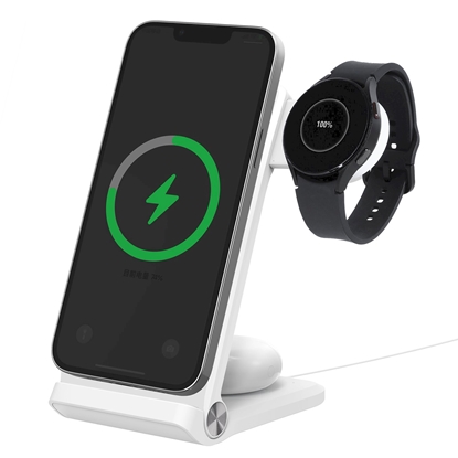 Изображение Nillkin PowerTrio 3in1 Wireless Charger MagSafe for Samsung Watch / white