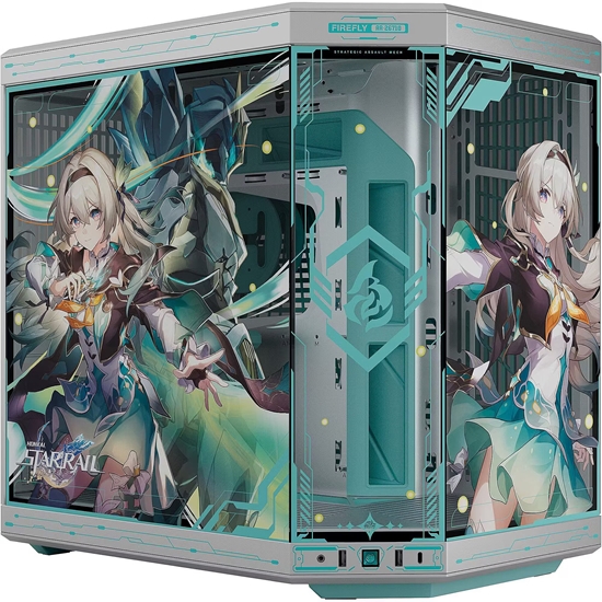 Picture of Obudowa Hyte HYTE Y70 Firefly Japan Edition obudowa komputerowa Midi-Tower E-ATX Tempered Glass - srebrny