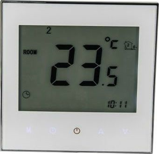 Picture of Ospel Regulator temperatury podtynkowy programowalny z ekranem dotykowym 5-45stopni IP20 biay RTD-02 MTC10000289