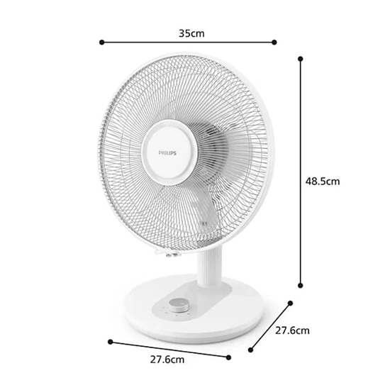 Изображение PHILIPS 1000. sērijas galda ventilators, balts
