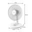 Изображение PHILIPS 1000. sērijas galda ventilators, balts