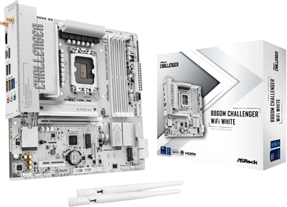 Изображение Pyta gówna ASRock B860M CHALLENGER WIFI WHITE