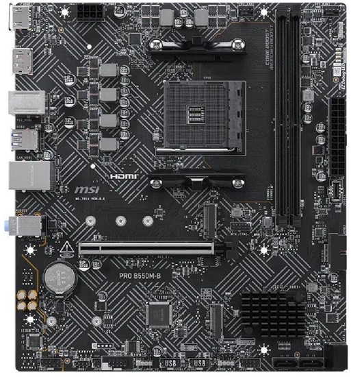 Изображение Pyta gówna MSI MSI B550M-B                          (B550,AM4,mATX,AMD)