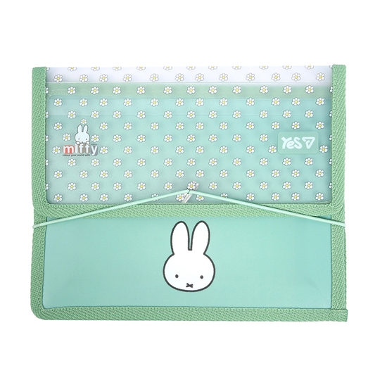 Picture of Plastmasas mape burtnīcām YES Miffy B5 ar gumiju