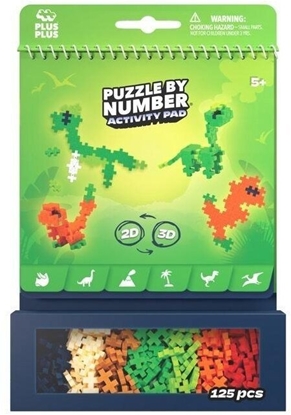 Picture of Plus Plus Klocki Plus-Plus puzzle by number dinozaury 125el