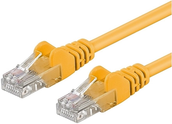 Picture of PremiumCord Kabel sieciowy RJ-45, Cat.6, UTP, óty, 1m (SP6UTP010Y)