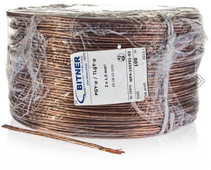 Attēls no Przewód BITNER Przewód gonikowy BiTsound PGY-p (TLgY) 2x0,75mm 1m