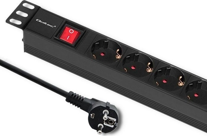 Picture of Qoltec Listwa zasilajca 1U 16A PDU 6x Shucho 2m (54468)