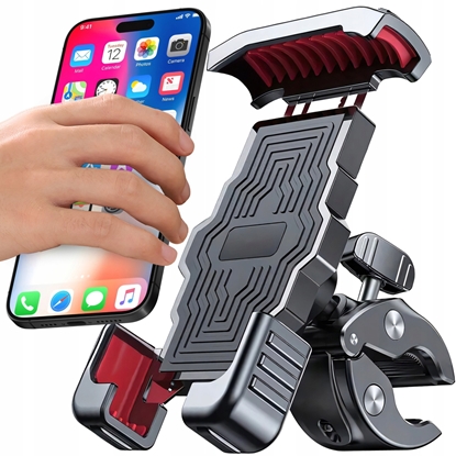 Picture of Retoo UCHWYT NA TELEFON 360 STOPNI KIEROWNICE ROWEROWY MOTOCYKLOWY