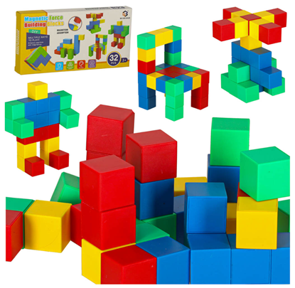 Picture of RoGer Educational Magnetic Cubes 32 pcs.