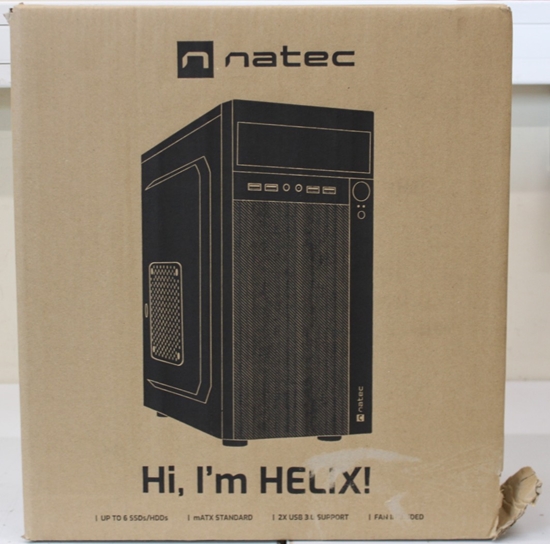 Picture of SALE OUT. | Natec | PC Case | Helix Matx | Black | Mini Tower | DAMAGED PACKAGING, DENTED ITEM BODY