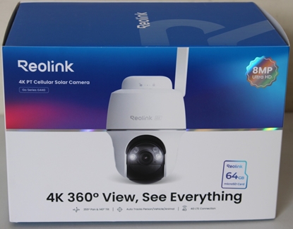 Picture of SALE OUT. | Reolink | 4K 4G LTE Wire Free Camera | Go Series G440 | 24 month(s) | Dome | 8 MP | Fixed | IP64 | H.265 | MicroSD (Max. 128GB) | UNPACKED, SCRATCHED ITEM BACK SIDE