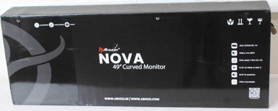 Изображение SALE OUT. Arozzi Nova 49" VA, 165Hz - White | Arozzi Nova | 49 " | VA | 32:9 | 165 Hz | 4 ms | 5120 x 1440 pixels | 350 cd/m² | HDMI ports quantity 2 | White | Warranty 24 month(s) | DAMAGED PACKAGING, USED, SCRATCHED BODY AND AC-ADAPTER