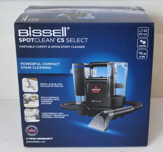 Изображение SALE OUT. Bissell | SpotClean C5 Select Portable Carpet and Upholstery Cleaner | 3928N | Corded operating | Handheld | Washing function | 400 W | Black/Blue | Warranty 24 month(s) | Battery warranty 24 month(s) | DAMAGED PACKAGING, SMALL SCRATCHED ON TOP