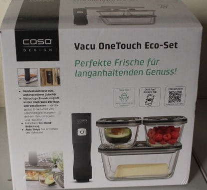 Picture of SALE OUT. Caso Vacu OneTouch Vacuum sealer Eco-Set | Black | DEMO