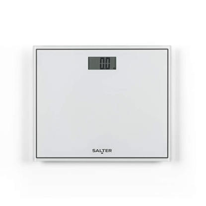 Picture of Salter 9207 WHCFEU12 Compact Glass Electronic Bathroom Scale, White