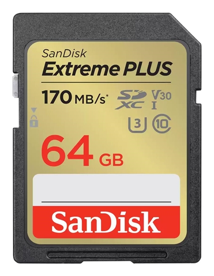 Изображение SanDisk Extreme Plus SDXC 64GB 