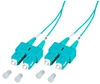 Picture of SC/UPC-SC/UPC MM, Multimode OM3, 50/125, duplex, 3.0mm LSZH Aqua, 3m ::SC-1.3-1U3
