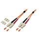 Picture of SC/UPC-SC/UPC MultiMode MM OM2 50/125, Duplex, 3.0mm LSZH Orange, 3m ::SC-1.2-1U3