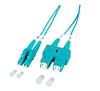 Изображение SC-LC Optiskais komutācijas kabelis duplex, MM, Multimode OM3, 50/125 1.0m/ LSZH