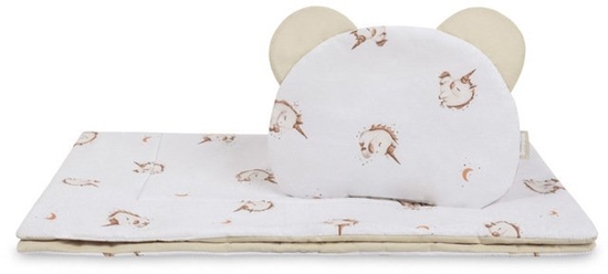 Picture of Sensillo KOMPLET DO WÓZKA BAWENA UNICORN BEIGE 54X74 28X36