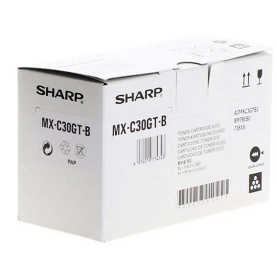Picture of Sharp MX-C30GTB (MXC30GTB) Toner Cartridge, Black (SPEC)