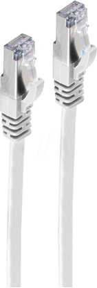 Picture of Shiverpeaks Paski kabel sieciowy RJ-45, Cat 7, U/FTP, biay, 5m (BS75515-SLW)
