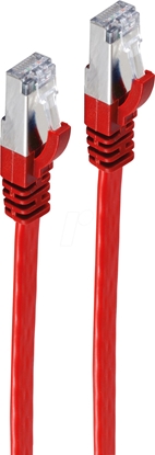 Picture of Shiverpeaks Paski kabel sieciowy RJ-45, Cat 7, U/FTP, czerwony, 2m (BS75512-SLR)