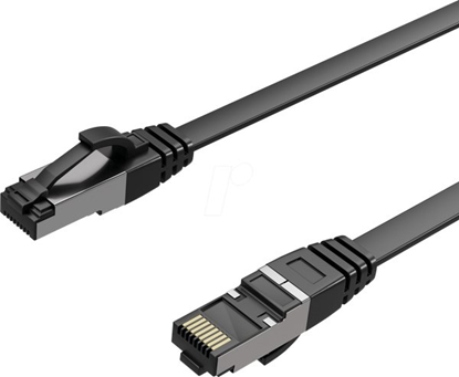 Picture of Shiverpeaks Paski patchcord, Cat 8.1, U/FTP, PiMF, czarny, 0.5m (FL31-43015)