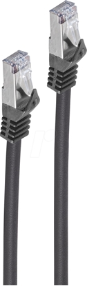 Picture of Shiverpeaks Patchcord BASIC-S, Cat 7, S/FTP, PUR, czarny, 0.5m (BS08-39015)